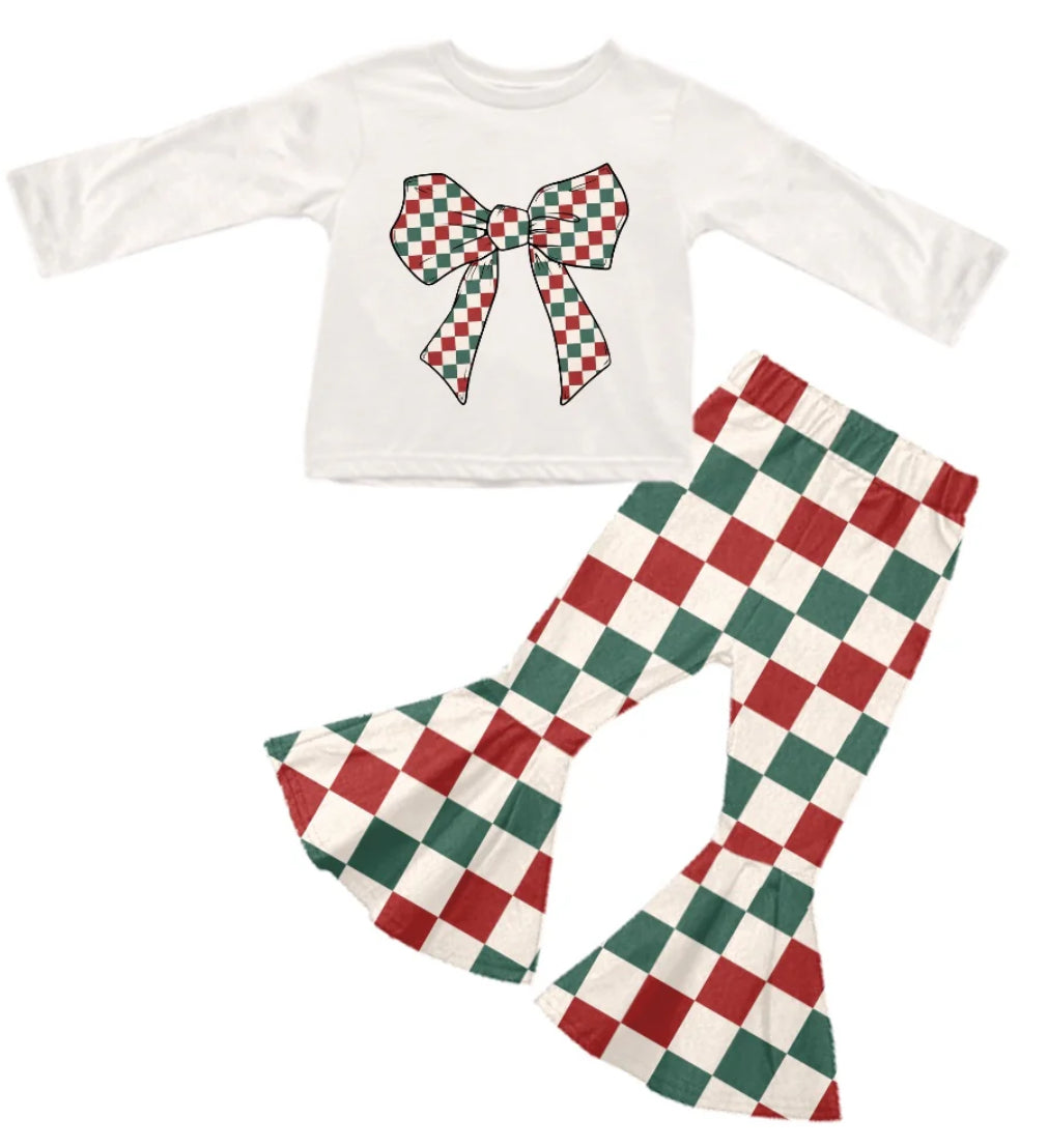 Checkered Christmas Bell Set PREORDER