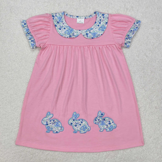 Appliqué Bunny Floral Dress