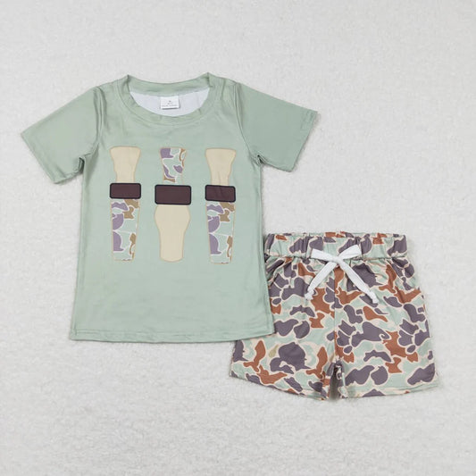 Duck Call Camo Shorts Set