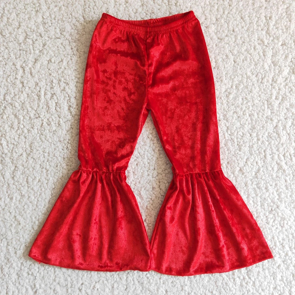 Red Velvet Bell Bottoms