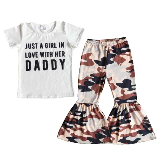 Just A Girl In Love With Her Daddy Camo bell set