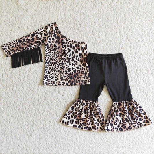 Leopard Tassel Pants Set